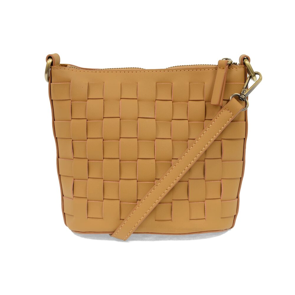 4659 Maci Woven Crossbody Bag - Camel